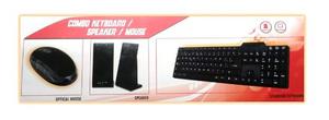 Combo Teclado Mouse Y Altavoces Usb Nuevo Tt