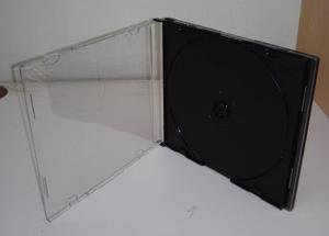 Estuche Caja Cds Plástico Slim Tapa Transparente