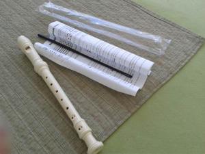Flauta Plastica Con Estuche Y Limpiador Para Principiante