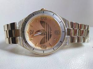 Reloj Dorado Grande De Acero(Unixed)oferta