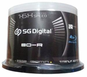 Torre Blu-ray Sg-digital 25 Gb Printeable 51 Discos Sellado!