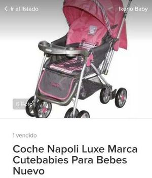 Coche Napoli Luxe Marca Cute Babies Como Nuevo Oferta
