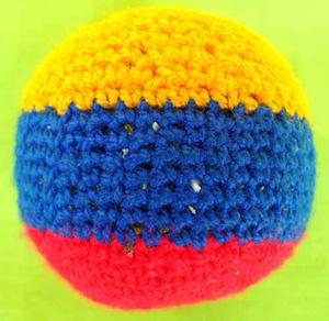 Pelota Fuchi Tejida (niños & Mascotas) Bandera De Venezuela