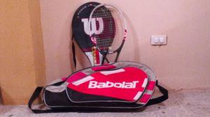 Raqueta De Tenis Wilson, Con Forro Y Bolso