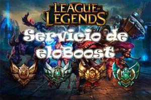 Servicio De Eloboost League Of Legends (lan)