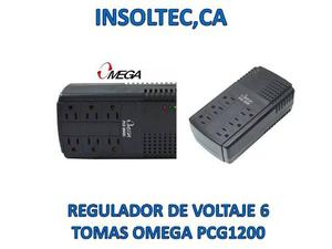 Regulador De Voltaje Omega 6 Toma