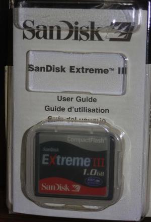 Tarjeta De Memoria Sandisk Compact Flash Iii 1,0 Gb