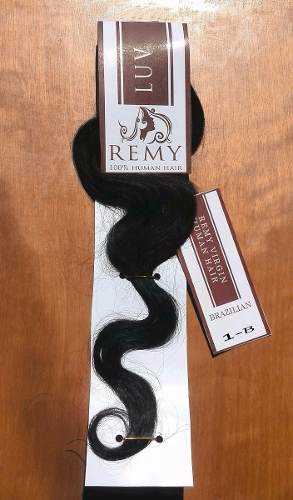 Extensiones Cabello 100% Natural Remy Luv#1b 22 Pulg 100cm