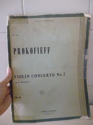 Partitura Del Concierto Nro. 2 Para Violin De Prokofiev
