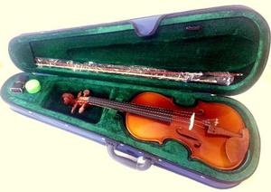 Violin 3/4 Con Forro Rigido Y Accesorios