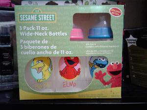 Teteros 3 Pack De Sesame Street 100% Importados