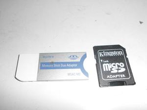 Adaptadores Memorias Kingston Msd-stick Duo (2) Usados