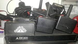 Atari  (star Wars) + 4 Controles,15 Cassetes Y Cables.