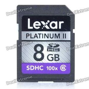 Memoria Lexar Platinum Ii 8gb Sdhc 100x Clase 6