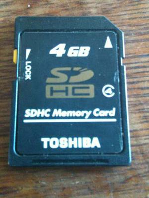 Memoria Sd 4gb Toshiba Usada