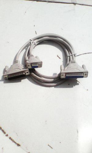 Serie Db25m Cable / Db25f + Db9f Marca Omega