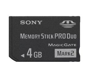 Sony Memory Stick Pro Duo 4gb Mark 2