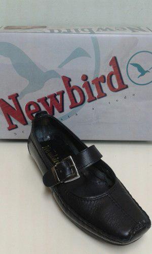 Zapatos Newbird Colegial De Niña