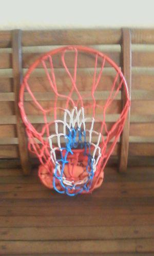 Aro De Basket Con Malla Y Balon