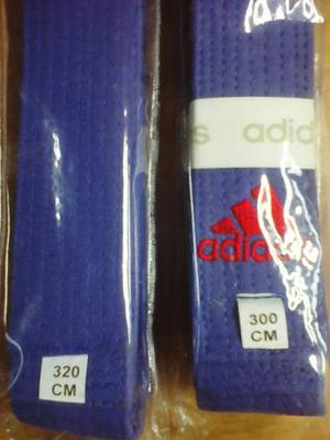 Cinturon Rojo Y Azul adidas Karate Do Originales