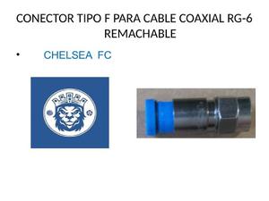 Conectores Rg-6 Remachables Para Cable Coaxial