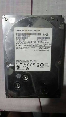 Disco Duro 1tb Hitachi 32mb rpm Sata 3gb/s 3,5