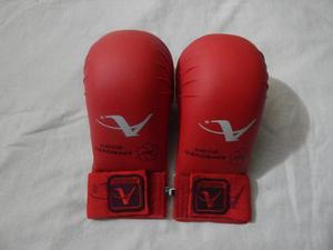 Guantes Para Karate - Azul Y Rojo - Talla M Poco Uso