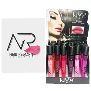 Labiales Nyx Maté 24 Horas De Larga Duración, Por Caja !!