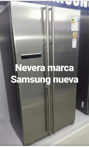 Nevera Samsung 21 Pies Side By Side Titanium