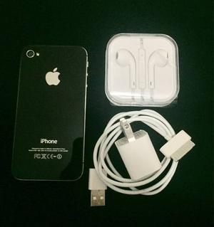 Iphone 4s 32gb Liberado 3g Negro + Audifonos