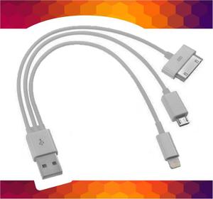 Cable Para Iphone, Samsung, Huawei, Htc, Ipods, Usb 3 En 1