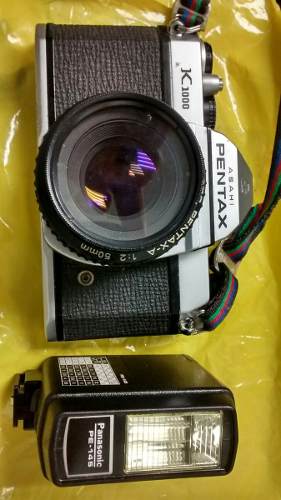 Camara Pentax K Con Flash Panasonic Pe-145