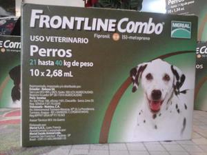 Pipetas Frontline En Combo Perros 21 A 40 Kg Vence 