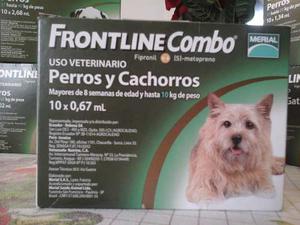 Pipetas Frontline En Combo Perros Menores 10 Kg Vence 