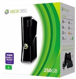 Xbox 360 Slim 250gb Chipeado Ltu Con Dos Controles Y Mas