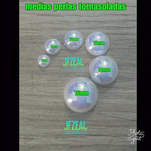 Medias Perlas Tornasol 12mm 100 Uni