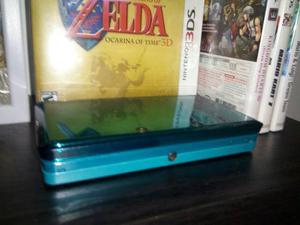 Nintendo 3ds Con Cargador + 8 Juegos