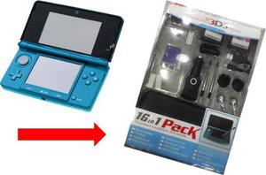 Nintendo 3ds+set De 16 Accesorios!! Super Combo!!