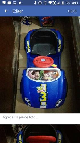 Carro Montable De Bateria De Niño De Toy Story