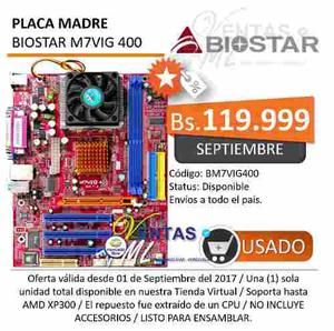 Placa Madre Biostar Original M7vig 400
