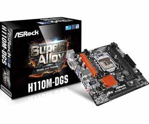 Tarjeta Madre H110m-dgs Asrock Socket 