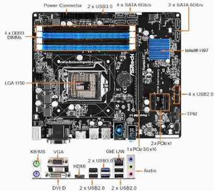 Tarjeta Madre H97m Lg  Anniversary I3 I5 I7 Laschimeneas