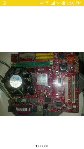 Tarjeta Madre Usada Con Procesador, Fancooler Y Disco Duro