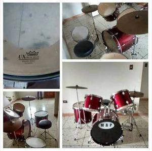 Bateria Acustica Map Con Platillos