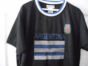 Camiseta Argentina Talla M - L Franela Fútbol Nueva