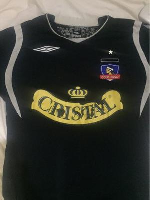 Camiseta Clásica Colo Colo De Chile Marca Umbro Negra M