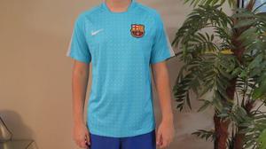 Camiseta Del Barsa Nike Azul Celeste Dri-fit Original!!!!!!!