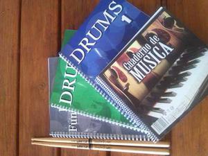 Combo Drums: Libros De Métodos+baquetas