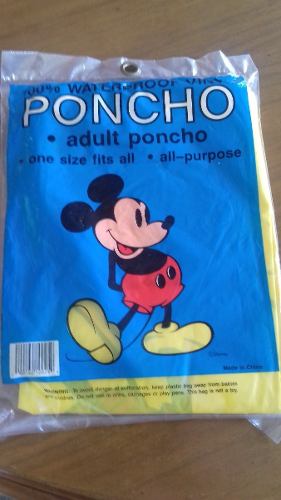 Impermeable Poncho Para Jovenes De Mickey Mouse