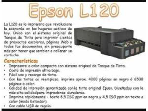 Impresora A Color Epson L120 De Paquete